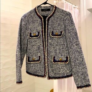 Zara tweed blazer size small